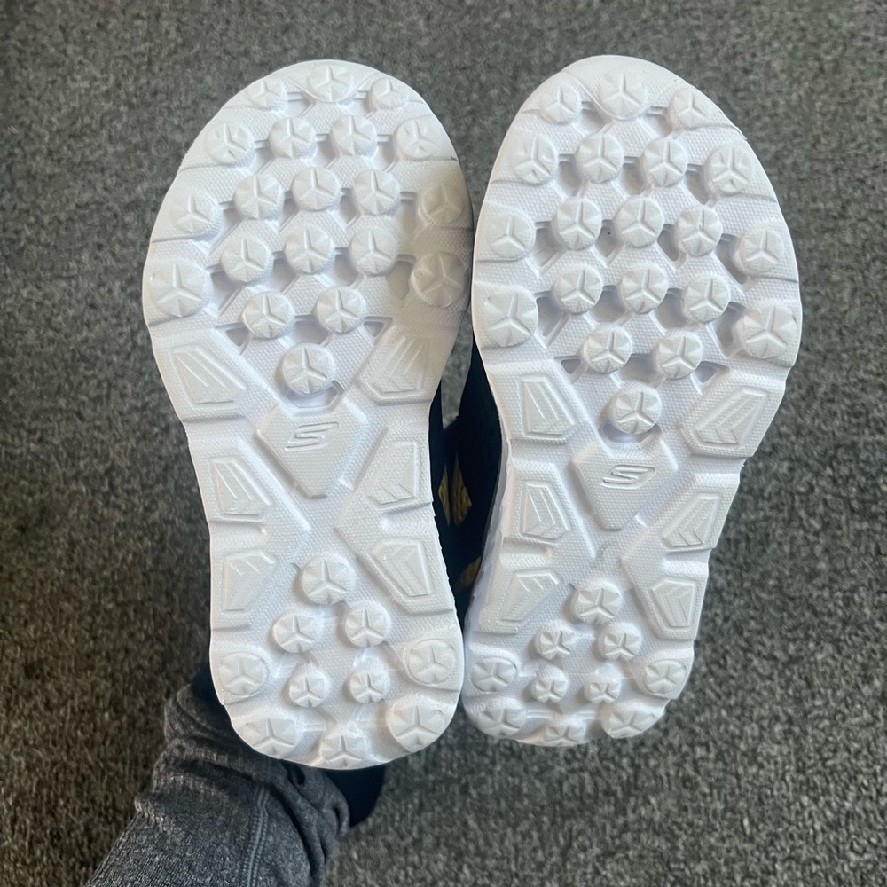 Skechers Kids GO RUN Proxo Black and Yellow Athletic Sneakers - Picture 7 of 10